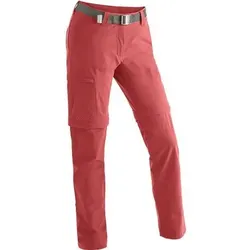 MAIER SPORTS Maier Sports Damen Hose Inara slim zip Da-Zip Off Hose el., Größe 20 in Rot 4541