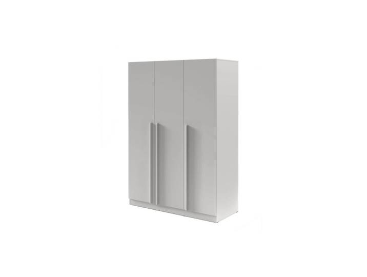 Deine Möbel 24 Drehtürenschrank Brisso BR2 150/210/60,5 cm in Platingrau, Grau, 150x210x61 cm, Schlafzimmer, Kleiderschränke, Drehtürenschränke