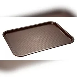 APS 6x Tablett MODERN 35 x 27 cm, Farbe: braun Stapelnocken, bedingt rutschfest,