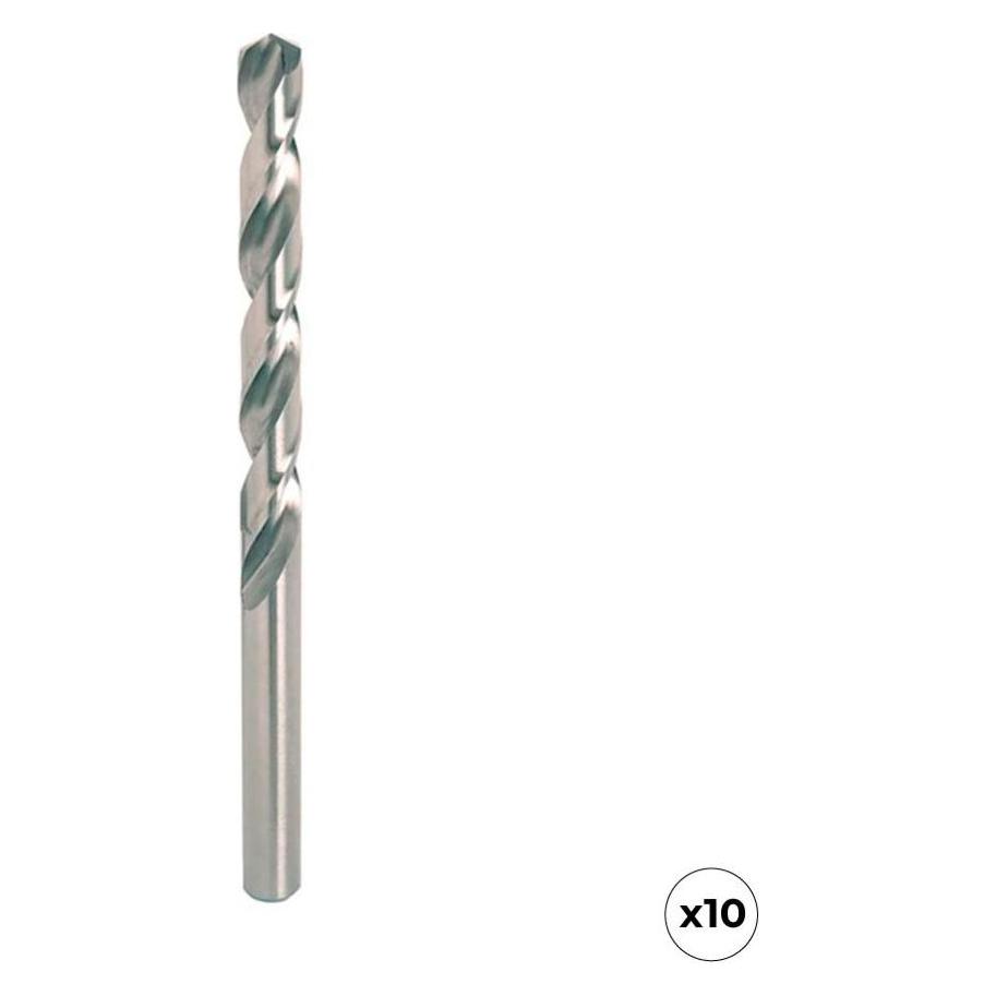 Workpro Broca hss4341 para metal, retificada, ø6,00 x 93,00 mm, 10 unids (65344983)