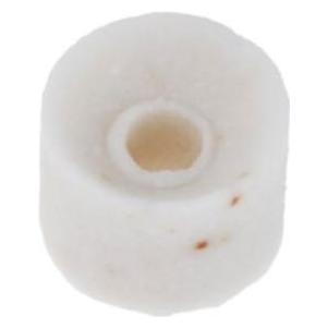 RS PRO White ceramic fishspine beads, 1mm bore (7648731)