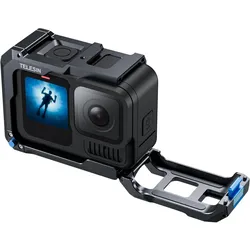Telesin Metal Behuizing GoPro HERO 13 (Magnetic Charge) (T-S6-FMS-15-TGP), Action Cam Zubehör, Schwarz