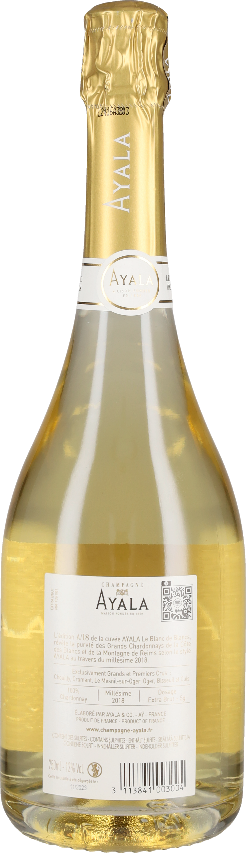 Champagne Brut 'Le Blanc de Blancs' Ayala 2019