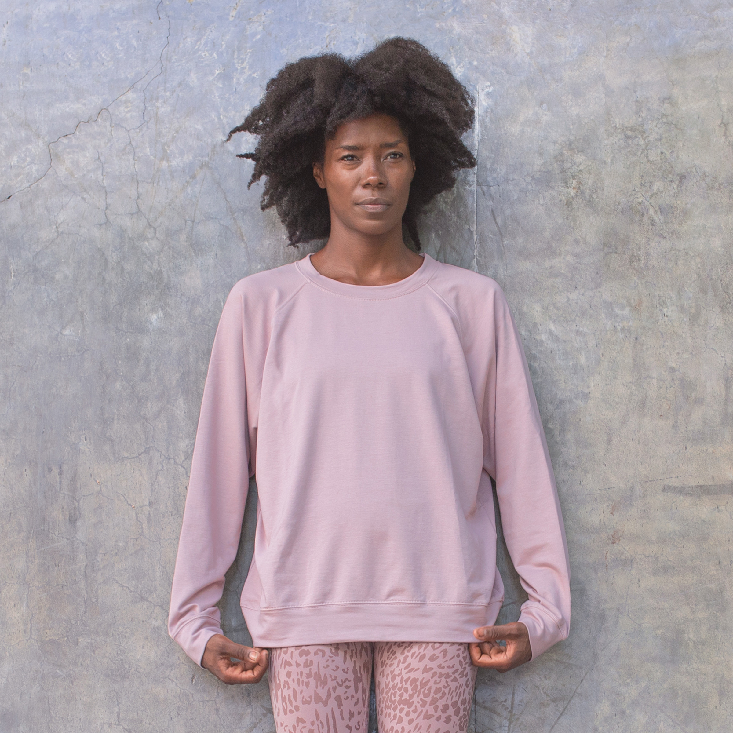 Jaya Giza Damen Pullover grau Größe L Lifestyle | Yoga Hautfreundlich