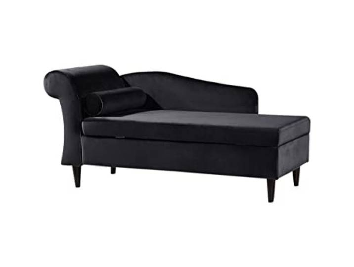 KAWOLA Polsterliege Bettsofa Recamiere Sarah Ottomane Bettkasten Recamiere mit Schlaffunktion (163 x 77 x 73)