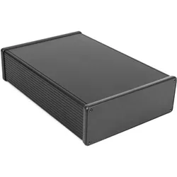 Hammond Extrudiertes Gehäuse, 280 x 191 x 66 mm (Gehäuse), Elektronikzubehör + Gehäuse, Schwarz