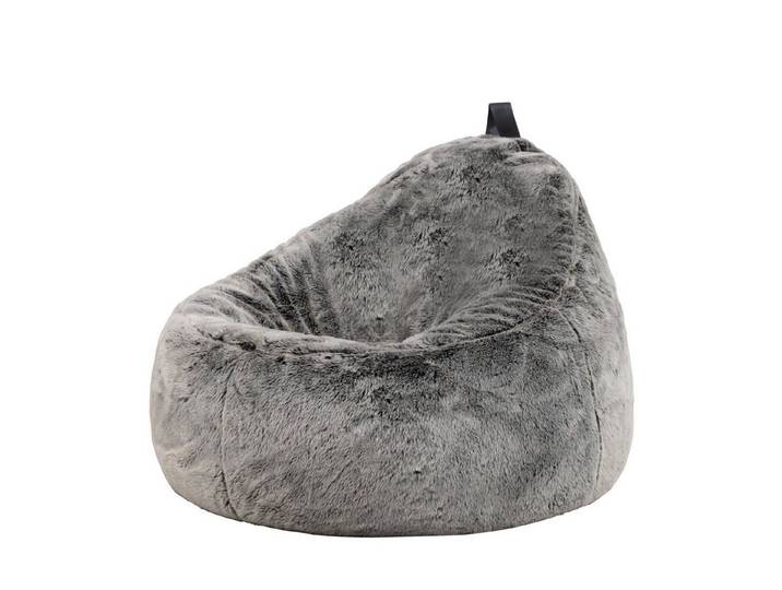 icon Sitzsack Sessel aus Kunstfell Flauschig „Kokon“ mit Füllung, 87x73cm, Made in Germany, für Erwachsene & Kinder, flauschig