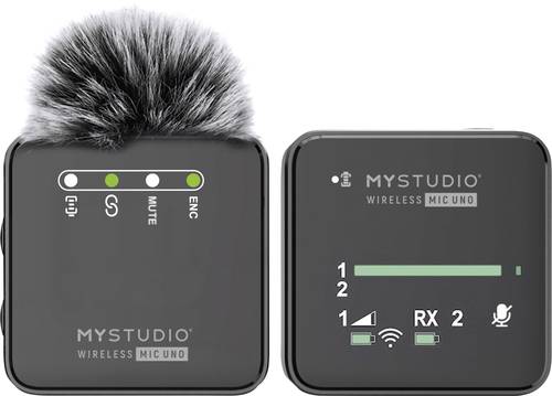 Ansteck Studiomikrofon Easypix MyStudio Mic UNO Übertragungsart (Details):Kabelgebunden, Funk inkl. Windschutz, inkl. Mikrofoncase