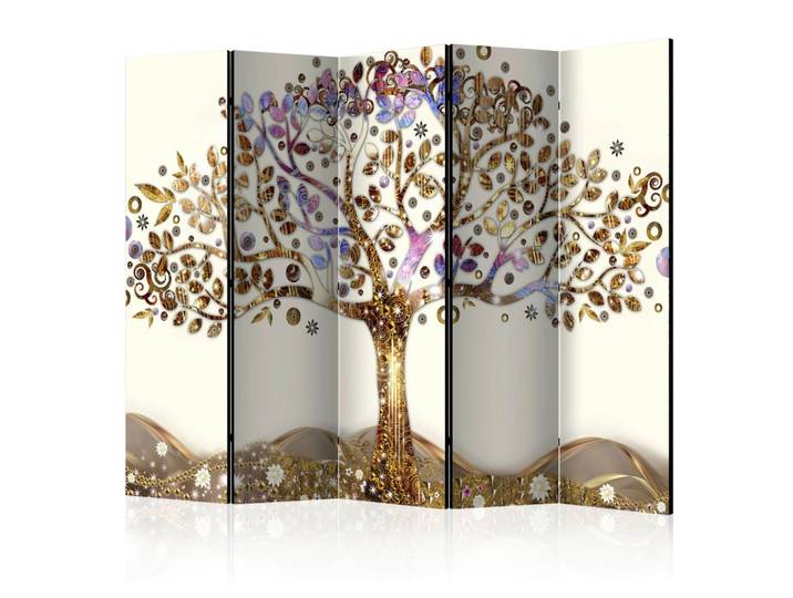 Paravent Golden Tree II Braun/Lila