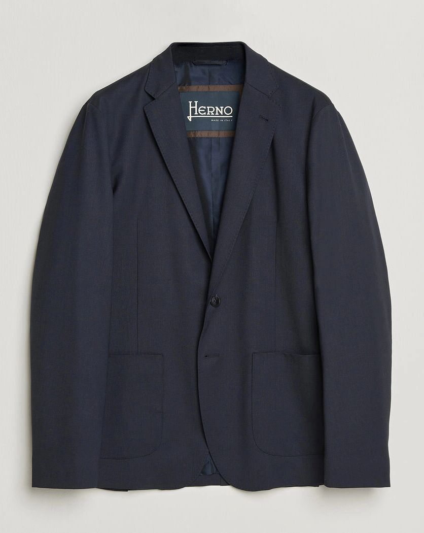 Herno Wool Blazer Navy