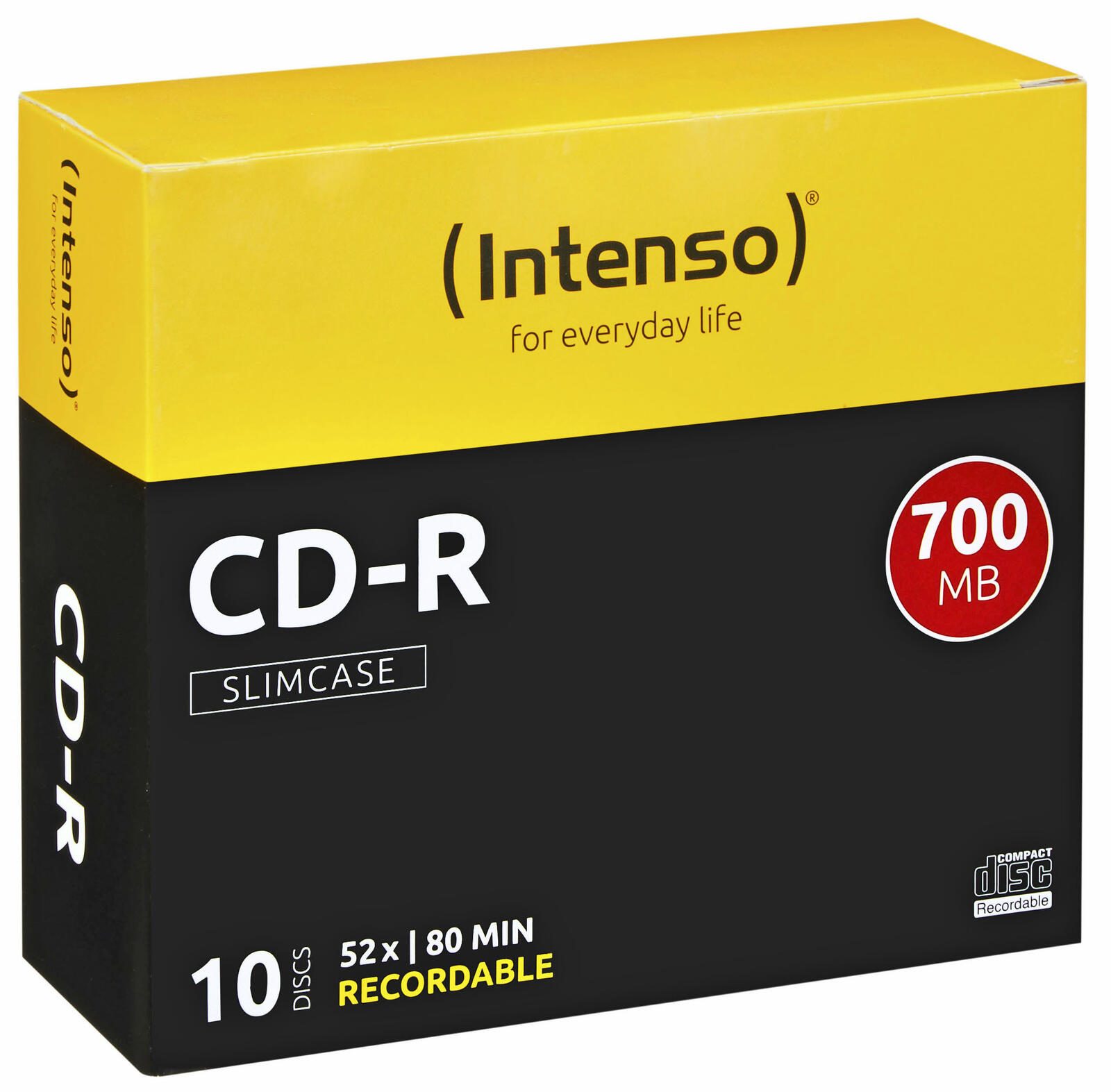 Intenso CD-R 700MB 52x 10er SC Slim Case 1001622