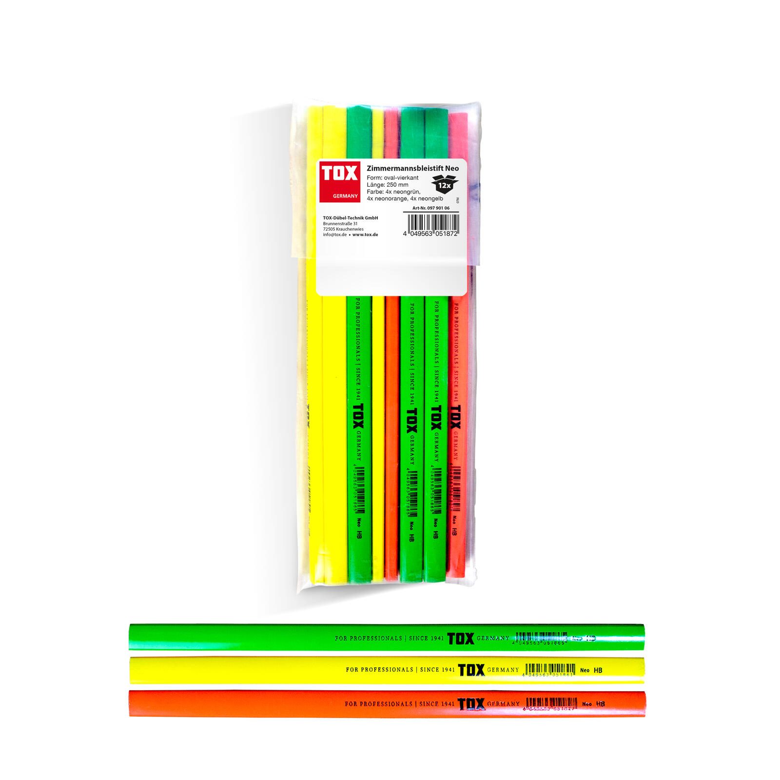 TOX Zimmermannsbleistift Neo Mix 12 St. 09790106