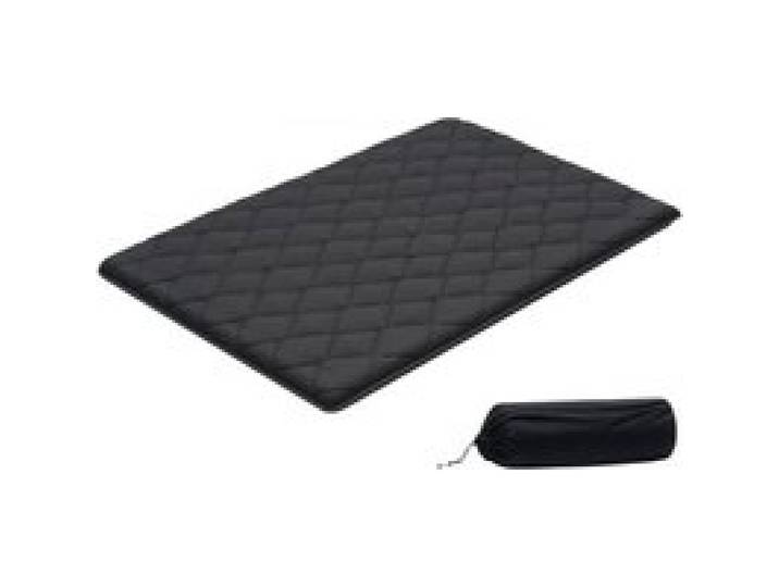 VEVOR Matelas Futon Taille Lit Double, Matelas de Sol Japonais Pliable, Tatami Doux pour Dormir Yoga Méditation et Relaxation, 203,2x137,2x8,9 cm, 9 Couches, avec Sac de Rangement et Attaches, Noir