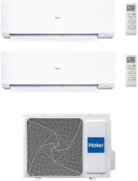 Climatiseur Haier Dual Split Revive 9+12 avec 2U50MEEFRA Inverter R-32 Wi-Fi Classe A++/A+