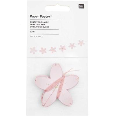 Genähte Girlande Kirschblüten MIX, 2,3 m