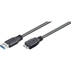 MicroConnect USB-Kabel 5 m Schwarz USB3.0AB5MICRO
