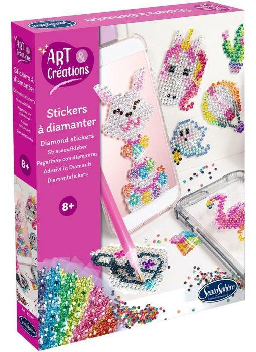 Sentosphere Art & Creations Diamond Painting Stickers - 15 stuks - Multicolor Rhinestones