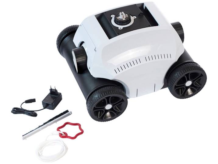 Poolroboter INFINITE SPA RobotClean Akku Sauger , weiß, B:310cm H:390cm L:450cm, Kunststoff, Poolbodensauger, Poolroboter, inkl. Akku, 3 Einstellungen des Richtungswinkels