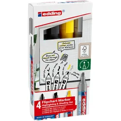 edding 385/380/383 Flipchart-Marker 1.0 - 5.0 mm farbsortiert
