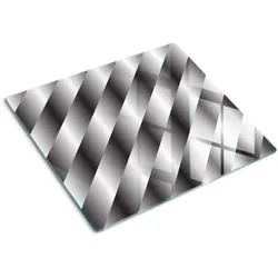 GLASPLATTE 60x52 cm Abstrakte Streifen