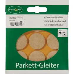 Parkettgleiter Premium 28mm Filz natur rd.selbstkl. - 540028