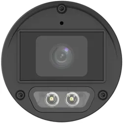 Uniview EasyBasic 4MP Dual-Light-Röhrenkamera, mit 2,8-mm-Festobjektiv, Mikrofon (DL2), Netzwerkkamera, Schwarz