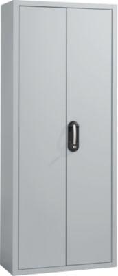 Magazinschrank, inkl. 28 Sichtlagerkästen SSI Schäfer Serie PROFI LF 211/221, hellsilber