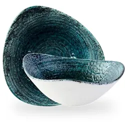 Churchill Homespun Chroma Blue Schale Dreieckig 25.3cm