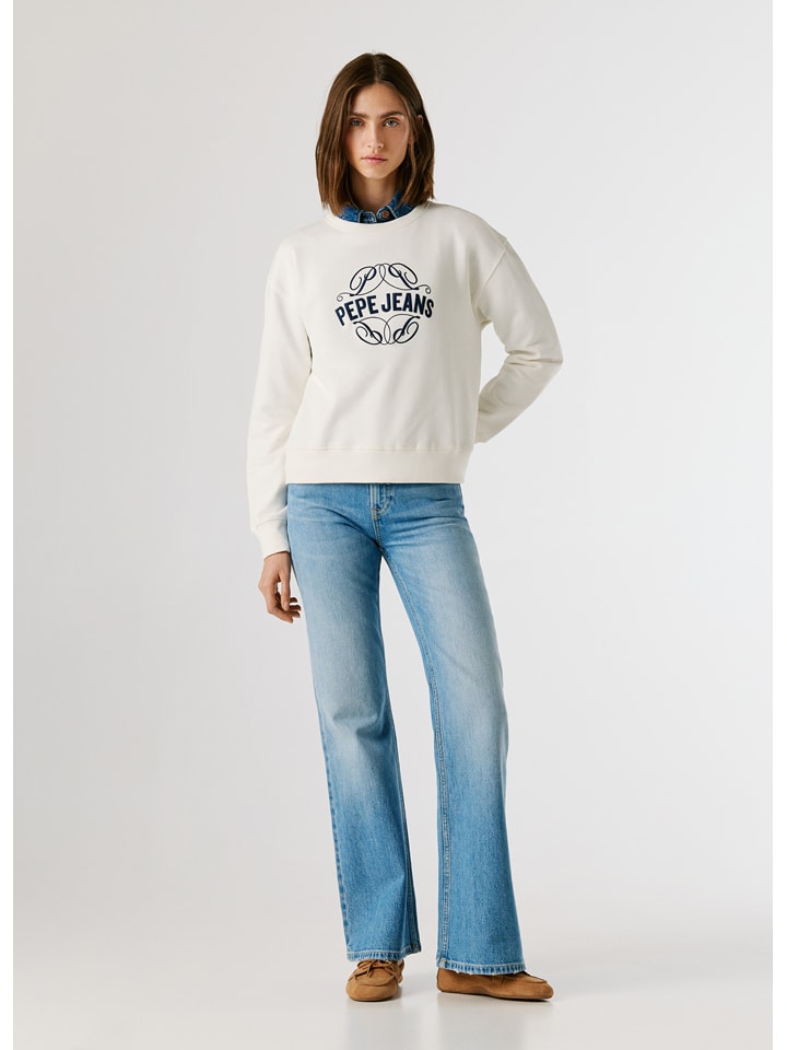 Pepe Jeans Sweatshirt "Maat" in Creme - XL