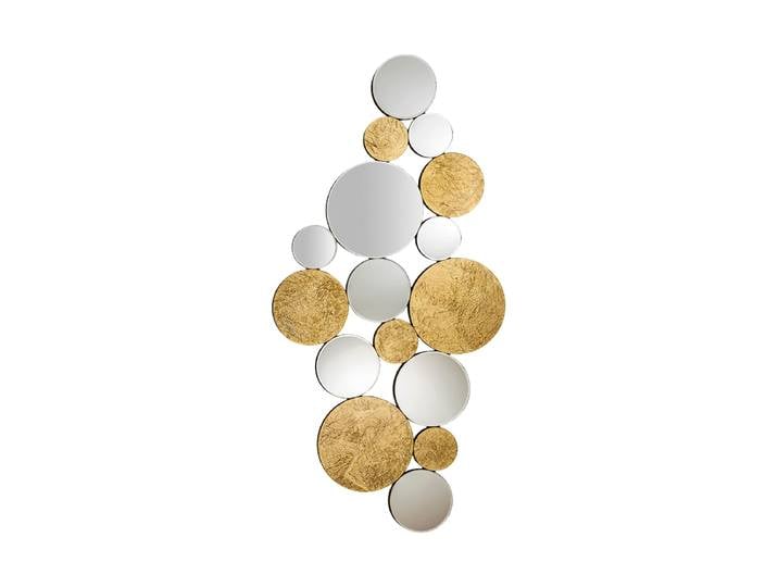 Grosser Design Wandspiegel „Circe“ Gold, Transparent Schuller