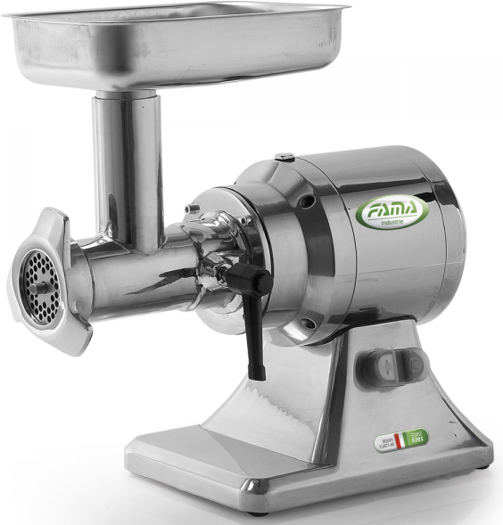 Fama Industrie FAMA TSK12 UNIKO - Elektrischer Fleischwolf  - Gehäuse aus Aluminium - Schneideeinheit aus Edelstahl - 400 V