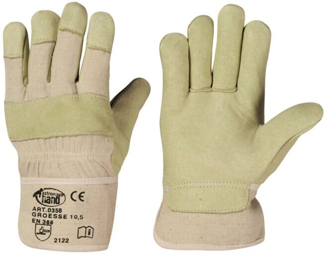 stronghand Gants 88 PAWA, doublés, cuir de porc, taille 10