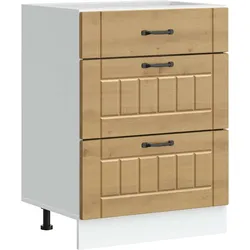vidaXL Küchen-Unterschrank Lucca Artisan-Eiche Holzwerkstoff