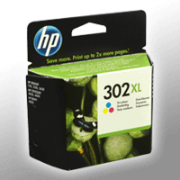 HP Tinte F6U67AE 302XL CMY