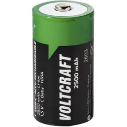 Voltcraft Baby (C)-Akku Li-Ion 2500 mAh 1.5 V 2 St. (2 Stk., C, 2500 mAh), Batterien + Akkus