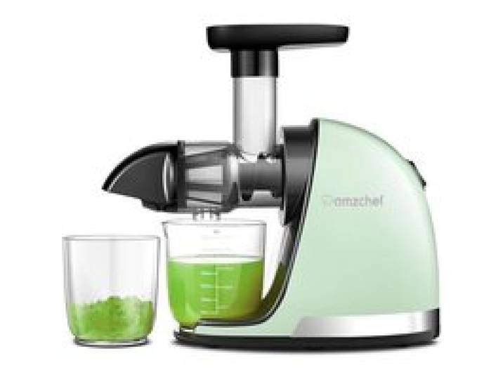 Extracteur De Jus De Fruits Et Légumes - Extracteur Jus À Froid Sans Bpa Avec 2 Tasses Et Brosse - Fonction De Mastication Inversée
