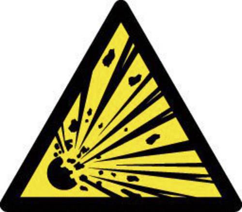 Warnschild Warnung vor explosionsgefährlichen Stoffen 1 St.
