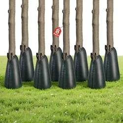 VEVOR Baumbewässerungssack 75,7L 8er-Pack, PE-Bewässerungsbeutel mit Reißverschluss, Wassersack für Bäume zur 3–4 Stunden Bewässerung, Bewässerungssack, Bewässerungssystem für Sommer