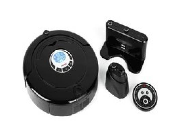 Aspirateur robot - LAMPESECOENERGIE - Swr22 - Noir - Station de charge - Télécommande