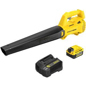 Stanley Laubbläser FATMAX V20, SFMCBL714M1-QW, 145 km/h, Akku, 18 V / 4,0 Ah, mit Akku und Ladegerät