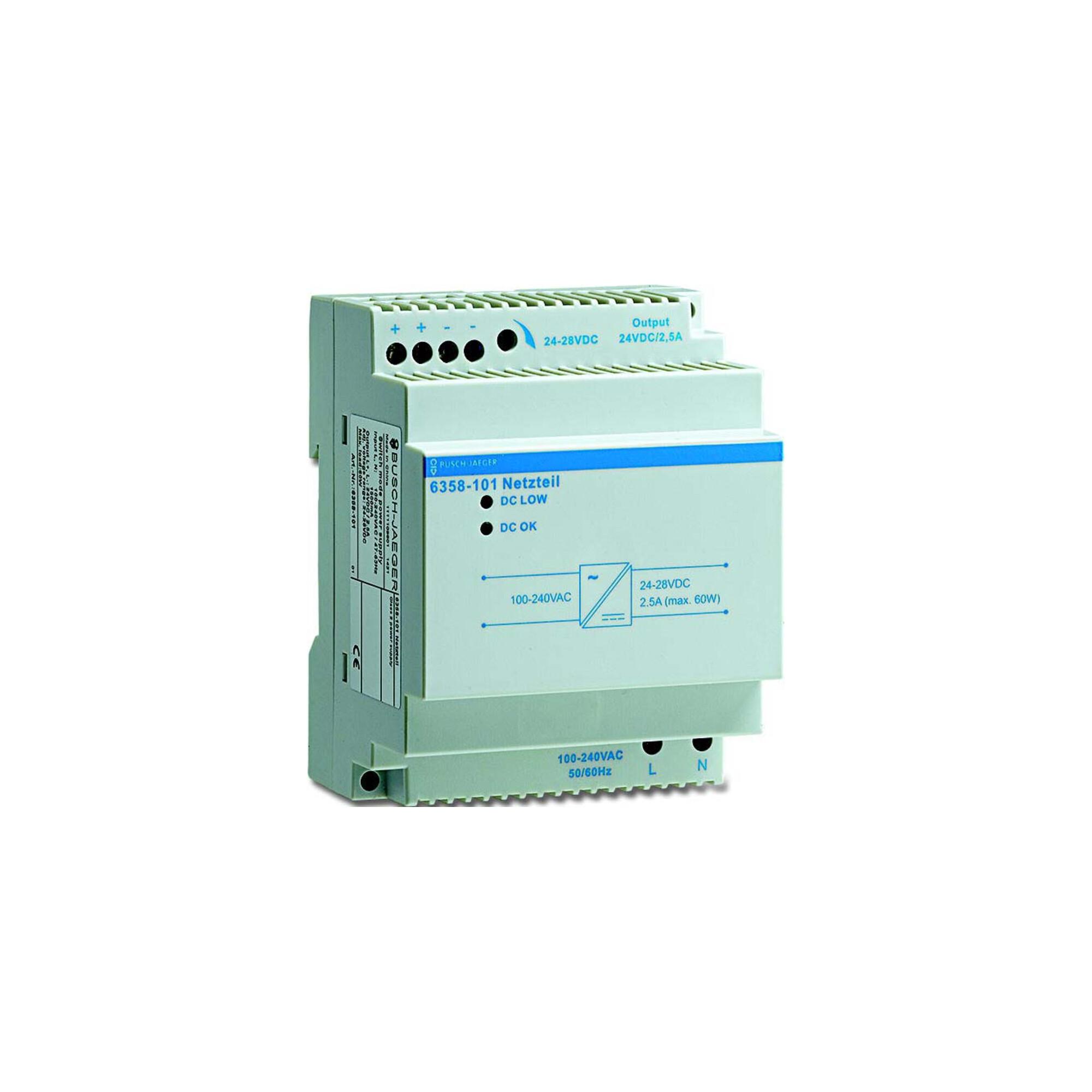 Busch-Jaeger Netzteil REG,230V/24V,2500mA 6358-101 (2CKA006310A0166)