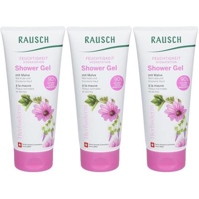 Rausch Feuchtigkeit Shower Gel mit Malve x3 3x200 ml Duschgel