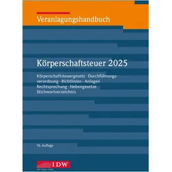 Veranlagungshandbuch Körperschaftsteuer 2025, 76. Auflage, Fachbücher von Björn Büscher, Thorsten Kontny