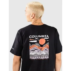 Columbia Explorers Canyon Back T-Shirt black / peaks and waves Gr. S