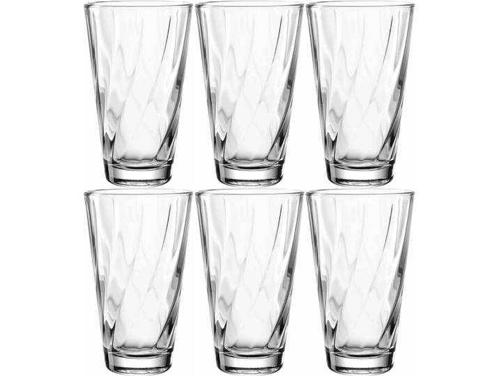 Trinkgläser-Set Leonardo transparent Glas H 13 cm 0.3 l 6 Stk