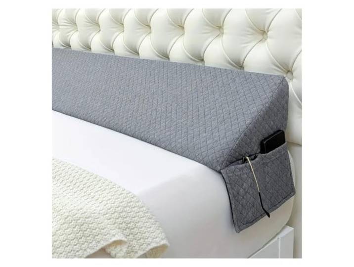 Lückenfüller Für Das Kopfteil Bettkeilkissen – verstellbarer Lückenfüller For Kopfteil und Matratzenwand, Rückenlehne, Bettkissen(Gray,193x25x15cm)