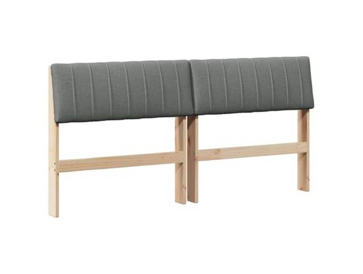 KTHLBRH Gepolstertes Kopfteil dunkelgrau 160 cm aus massivem Kiefernholz Massives Kiefernholz, Schaumstoffbeschichtung, einfache Reinigung, modernes Design, gepflegte Retro-Oberfläche