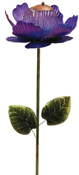 Gerson International 46 in Purple Mesh Flower Yard Stake Bird Feeders