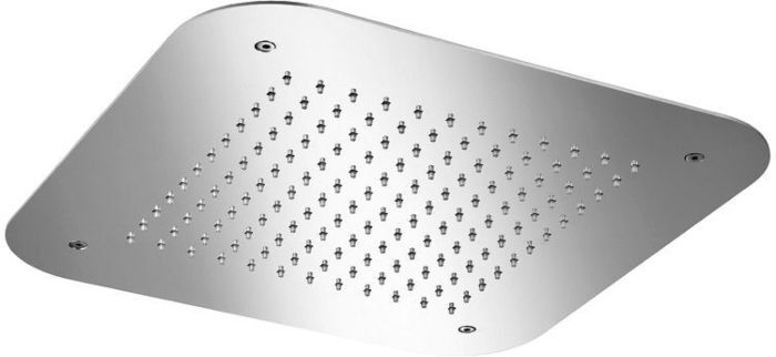 Herzbach Living Spa Decken-Regenbrause 11.642000.1.01 Edelstahl poliert, 420x420mm, Regen, Clean-Effekt
