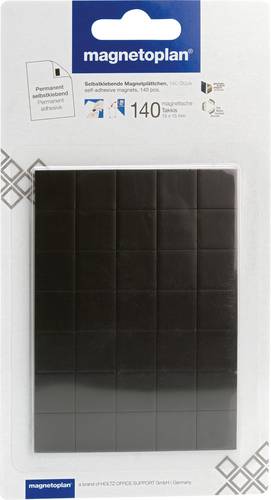 Magnetoplan Magnetplatte (L x B x H) 15 x 15 x 0.75mm quadratisch Weiß 140 St. 15501
